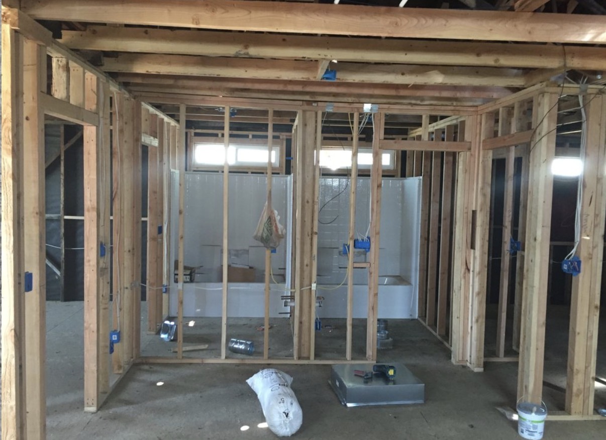 Bathroom Rough-In Framing — Elite Plumbing Bakersfield
