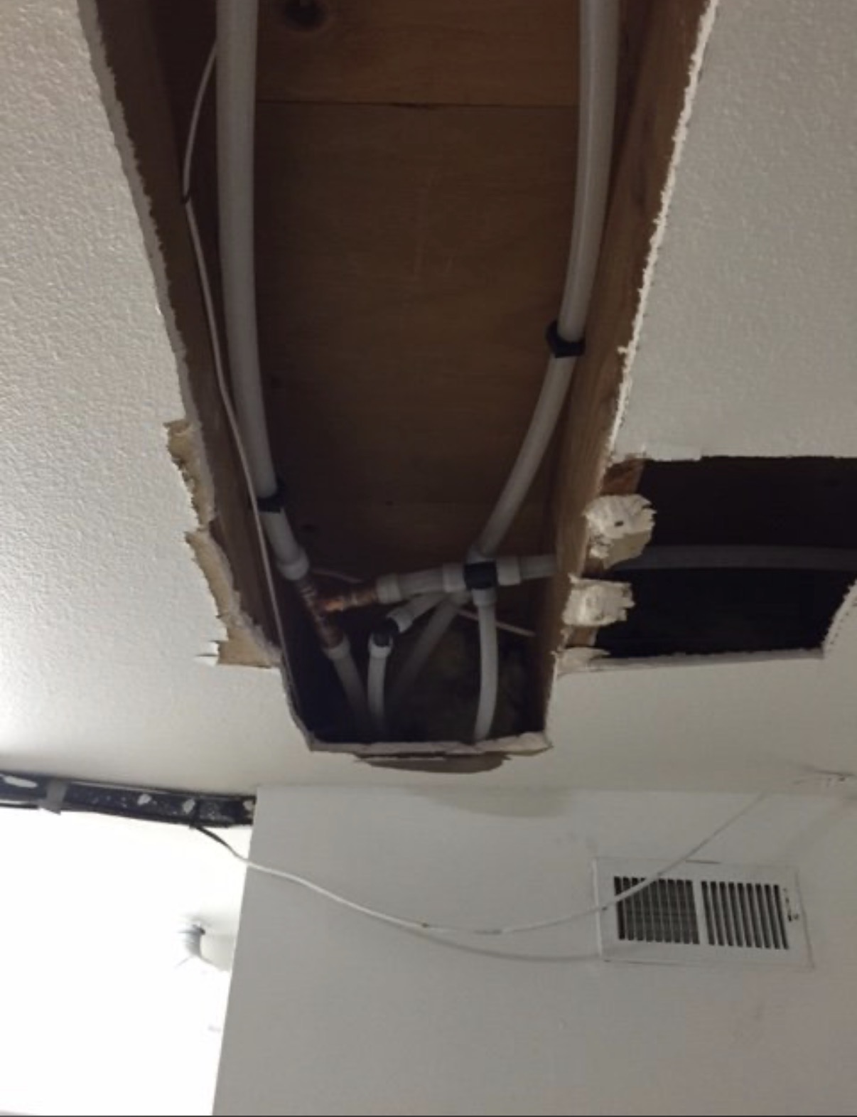 Ceiling PEX Repair — Elite Plumbing Bakersfield