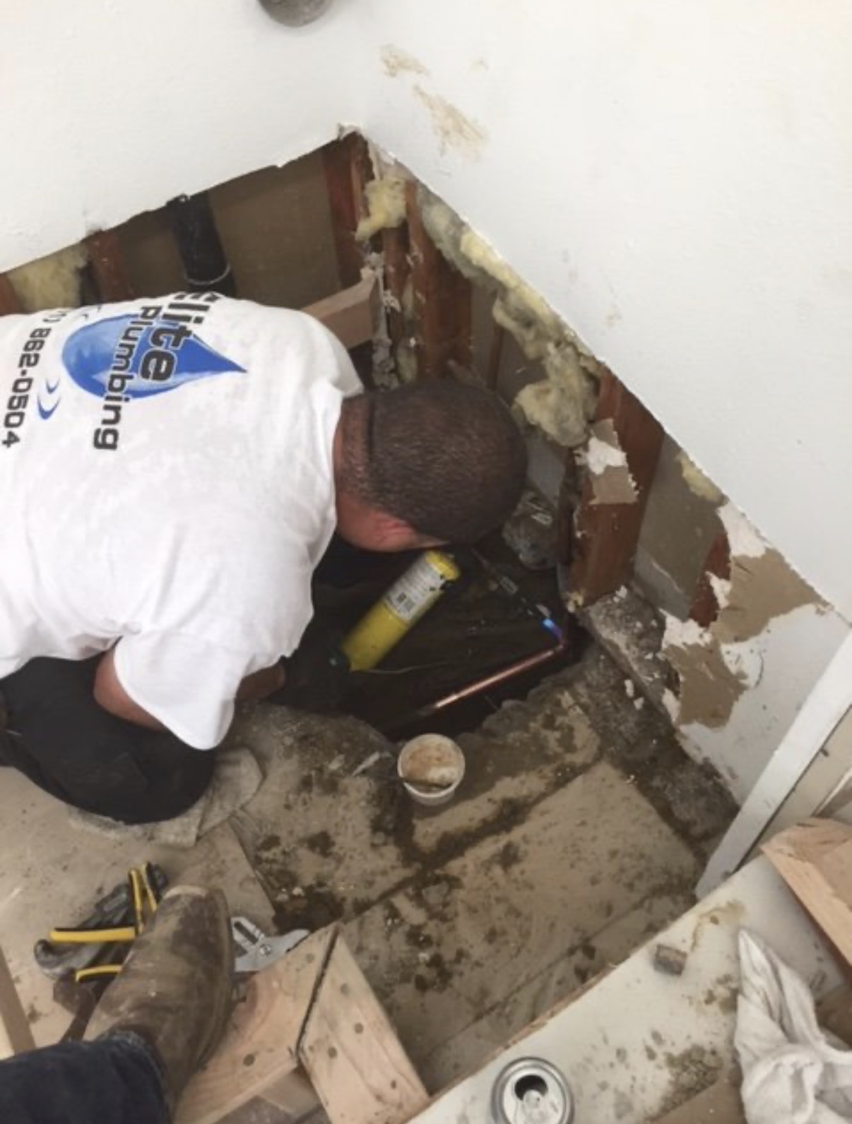 Wall Access Repair — Elite Plumbing Bakersfield